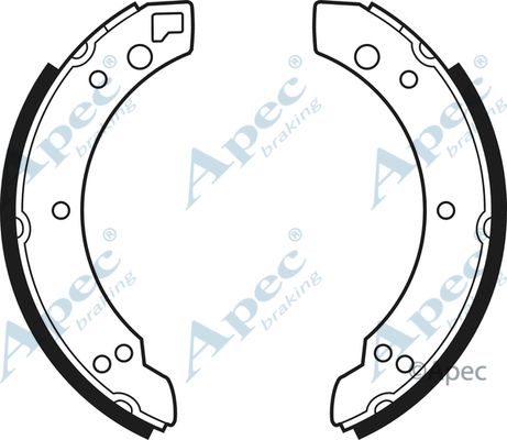 APEC BRAKING stabdžių trinkelių komplektas SHU210